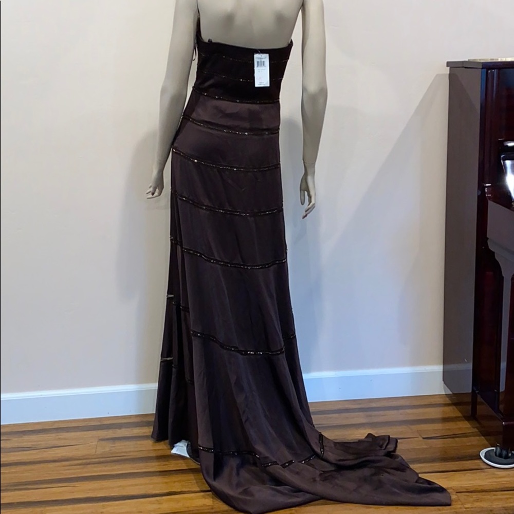 BCBG silk poly satin gown - Picture 4 of 7